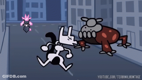 Cartoon Dog And Rabbit YouTube TerminalMontage GIF