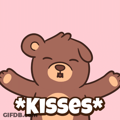 Cartoon Dog Blowing Kisses GIF