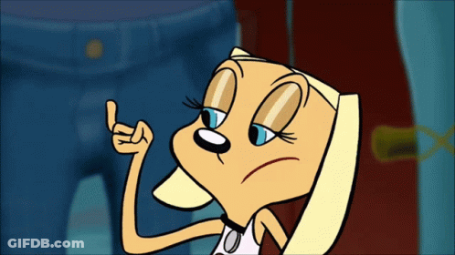 Cartoon Dog Giving Middle Finger GIF