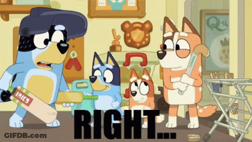 Cartoon Dog Holding Cricket Bat Saying Jaies GIF