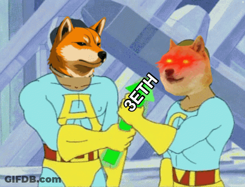 Cartoon Dog Holding Green Object Saying Zeth GIF