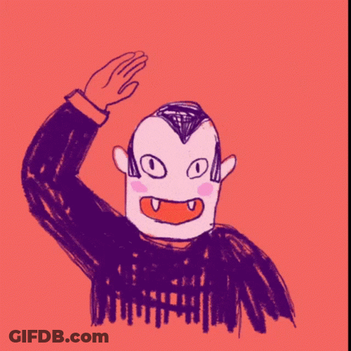 Cartoon Dog Holding Red Object Over Head GIF