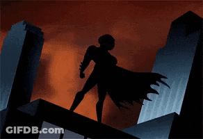 Cartoon Dog In Batman Costume Saying Hog GIF