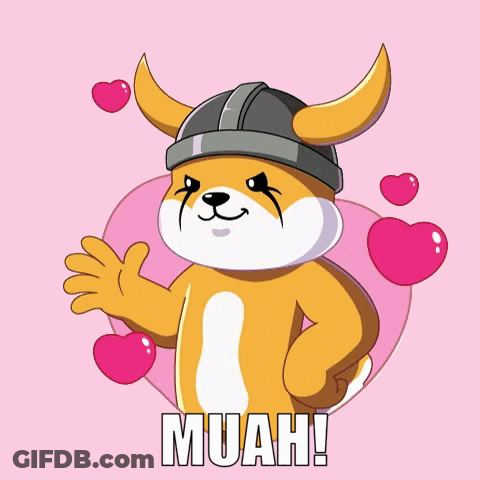 Cartoon Dog In Helmet Saying Muah GIF