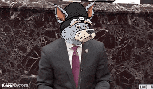 Cartoon Dog In Suit And Tie Says And If You Don't Know GIF