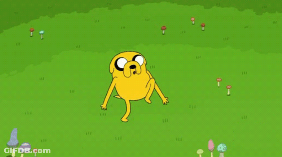 Cartoon Dog Jake The Dog Dancing GIF