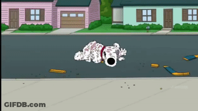 Cartoon Dog Laying On Ground GIF