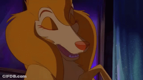 Cartoon Dog Looking In Mirror GIF