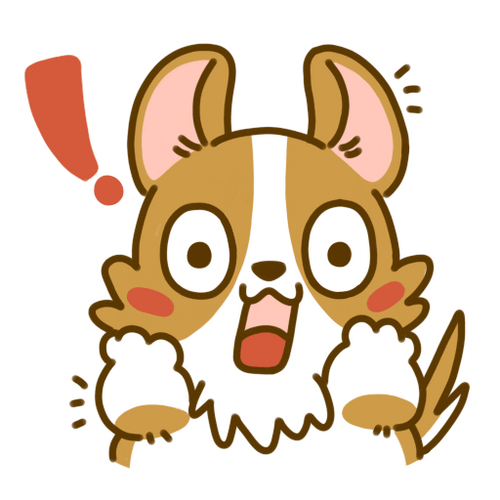 Cartoon Dog Over Excited Welsh Corgi GIF