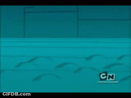 Cartoon Dog Running On Blue Background With Cn GIF