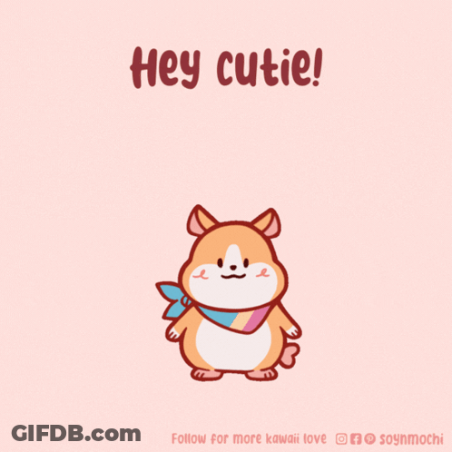 Cartoon Dog Saying Hey Cutie GIF
