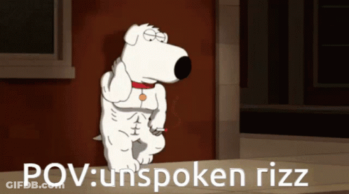 Cartoon Dog Saying Pov Unspoken Rizz GIF