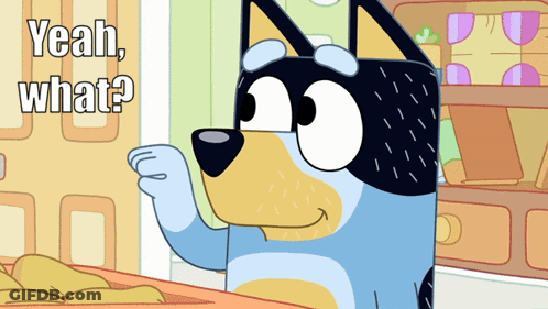 Cartoon Dog Saying Yeah What GIF
