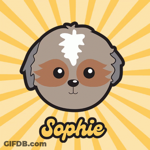 Cartoon Dog Sophie GIF