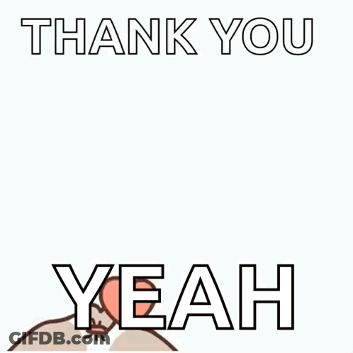 Cartoon Dog Surrounded By Hearts Saying Thank You GIF