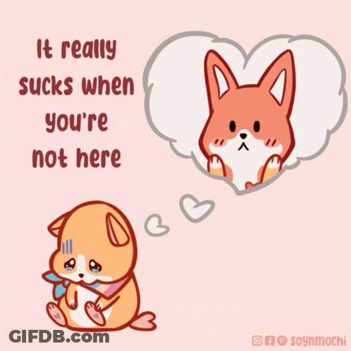 Cartoon Dog Thinking About Fox Saying It Really Sucks GIF