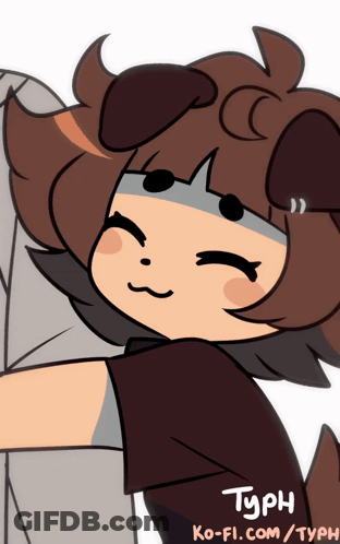 Cartoon Dog Typh GIF