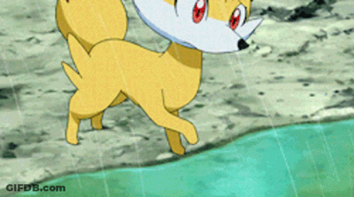 Cartoon Dog Walking On Beach GIF