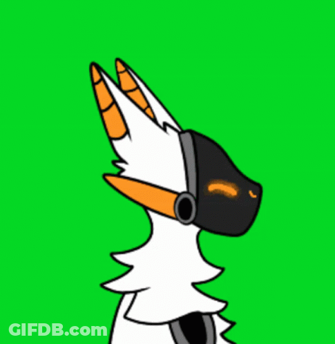Cartoon Dog Wearing Headphones GIF