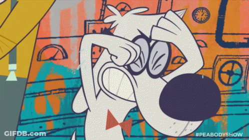Cartoon Dog With Glasses Peabodyshow GIF