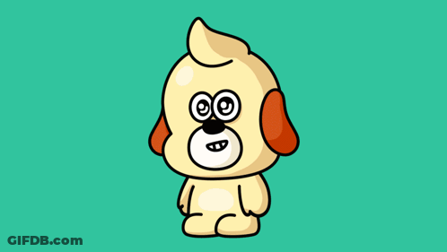 Cartoon Dog With Laser Beam From Eyes GIF