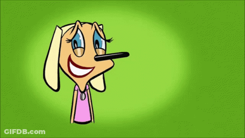 Cartoon Dog With Long Nose And Pink Shirt GIF