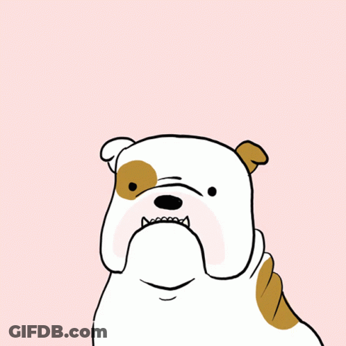 Cartoon Dog With Mouth Open And Tongue Out GIF