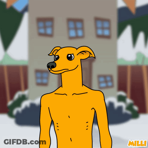 Cartoon Dog With Name Milli GIF