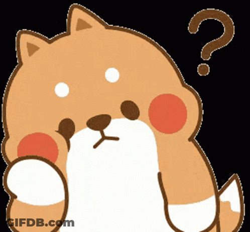 Cartoon Dog With Question Mark On Head GIF