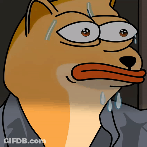 Cartoon Dog With Tears GIF