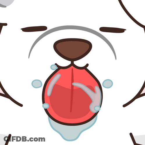 Cartoon Dog With Tongue Hanging Out GIF