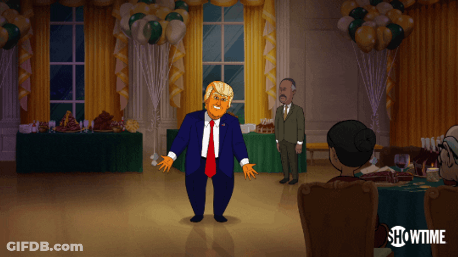 Cartoon Donald Trump Dancing GIF