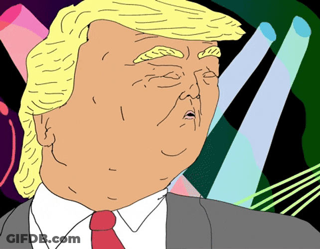 Cartoon Donald Trump Dancing GIF