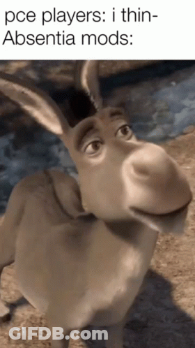 Cartoon Donkey With PCE Players Caption GIF