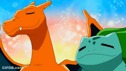 Cartoon Dragon And Frog GIF
