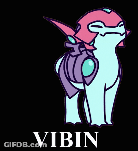 Cartoon Dragon Named Vibin GIF