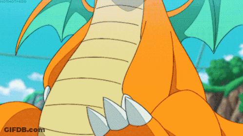 Cartoon Dragon Saying Hothotmiso GIF