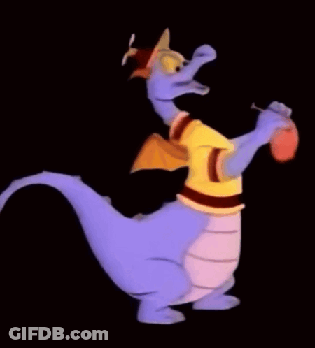 Cartoon Dragon Thumbs Up Yellow Shirt Hat GIF