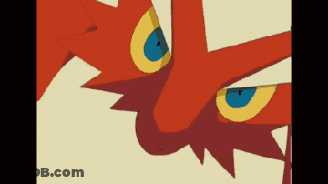 Cartoon Dragon With Blue Eyes GIF