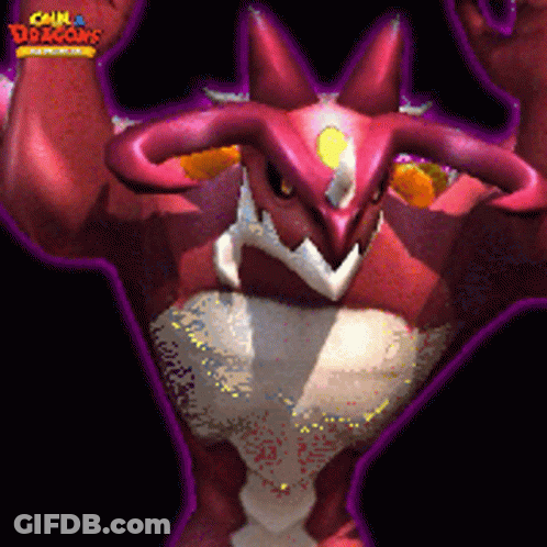 Cartoon Dragon With Calm & Dragons GIF