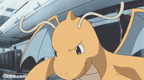 Cartoon Dragon With Mountain In Background GIF
