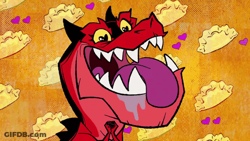 Cartoon Dragon With Tongue Out GIF