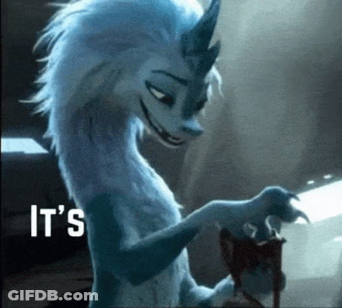Cartoon Dragon With Unicorn Horn Holding Baby Dragon GIF