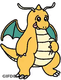 Cartoon Dragon With Wings Tongue Sticking Out GIF