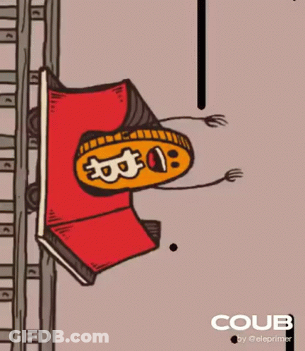 Cartoon Drawing Of Coin With Coub On Bottom Right GIF