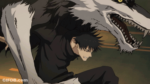 Cartoon Drawing Of Man And Wolf GIF