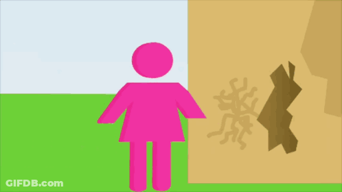 Cartoon Drawing Of Person With Sad Face GIF