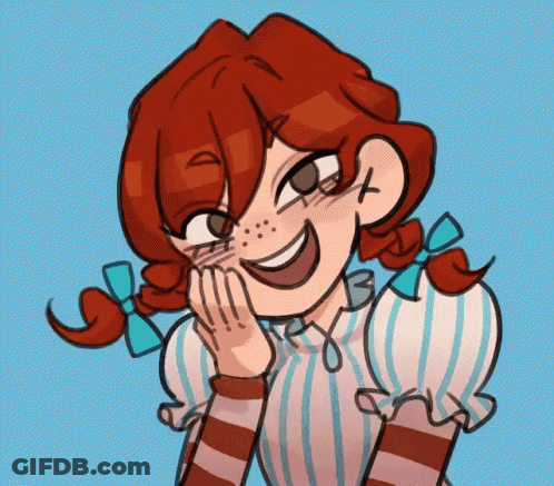 Cartoon Drawing Of Wendy From Whopper GIF