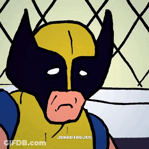 Cartoon Drawing Of Wolverine With Johadibujos GIF