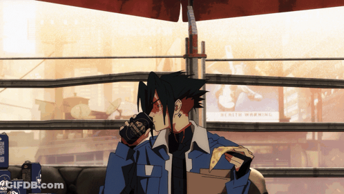 Cartoon Drinking Tokyo Beer Can GIF
